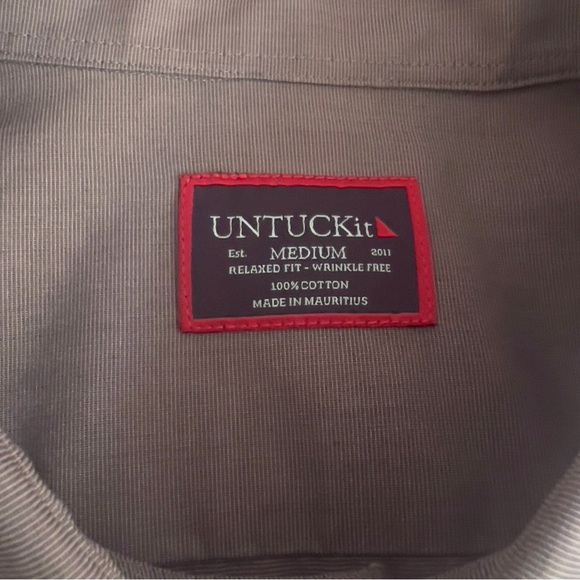 UNTUCKIt Light Grey Size Men’s Medium - Picture 8 of 8